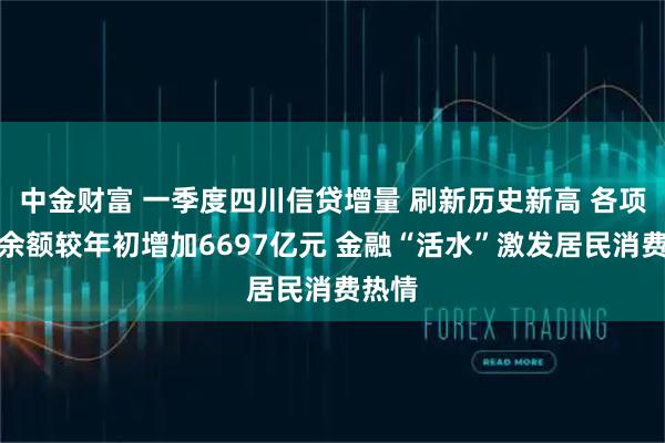 中金财富 一季度四川信贷增量 刷新历史新高 各项贷款余额较年初增加6697亿元 金融“活水”激发居民消费热情